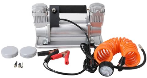 NICCOO 12V Luftkompressor Kompressor, Doppelzylinder Luftpumpe Reifenfüller