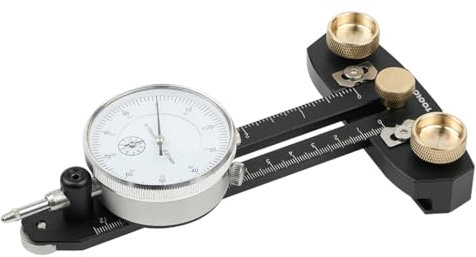 TOOLCOOL Table Saw Alignment Gauge Calibrator Dial Indicator Thin Rip Jig Table Saw Jig Guide Woodworking Tool Table Saw Accessories for Repeat Narrow Strip Cuts