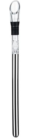 Restaurantware-Bar Lux 3-in-1 Wine Chiller Stick with Aerator and Pourer, 1 Rapid Iceless Wine Chilling Rod - Fits in All Standard Sized Bottles, Stainless Steel Bottle Cooler Stick, for Wine Lovers