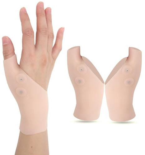 Fyearfly Silikon Daumenbandage, Daumen Stützhandschuh, 2 Stück Silikon Handgelenk Klammer lindert Schmerzen bei Handarthritis Karpaltunnel Sehnenscheidenentzündung Kompression Verstauchung