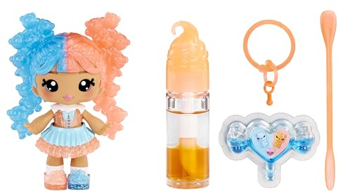 Yummiland Lip Gloss Doll : Mystery Color Change - Gwen Gummybear - Comprend 1 Poupée, Lip Gloss DIY + Porte-Clés Amovible, Jeu Cosmétique, Collection, Pour Enfants de 4 Ans et Plus