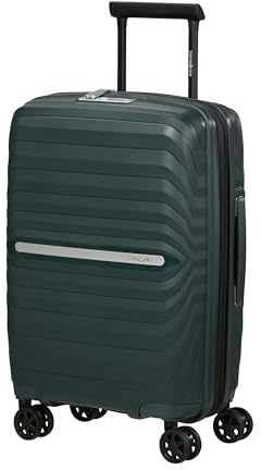 Samsonite Neo Flux - Spinner S Slim, Erweiterbares Handgepäck, 55 cm, 39/45 L, Grün (Jungle Green)