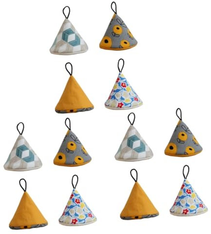 POPETPOP 12pezzi Coperture Per Manici Di Pentole Giapponesi Isolante Termico Presine Triangolari Antiscivolo Per Cucina Per Pentole e Tegami