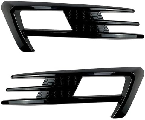 Frontspoiler Für VW Für Golf 7 Für MK7 2013 2014 2015 2016 Frontschürze Spoiler Nebelscheinwerfer Abdeckung Luftmesser Splitter Body Kit Lippe Frontspoiler Splitter(Glossy Black)