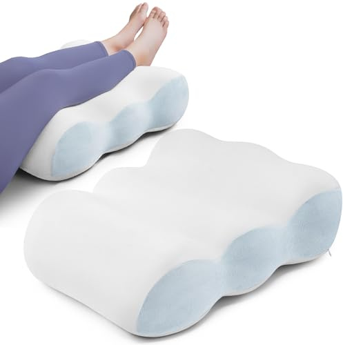 anzhixiu Leg Pillow Elevation Blood Circulation 7” Give Legs Required Height to Ease Lower Back Pain, Wedge Pillow Set for After Surgery Helps Leg Sore &Circulation, Foot&Hip Pain
