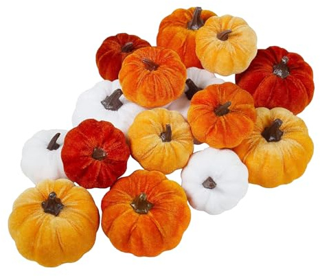 Sammetspumpor 16 Bitars Halloween Höst Dekorationspumpor