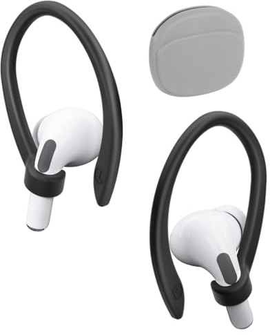 COYUN 1 paire de crochets d'oreille anti-perte pour casque Bluetooth, adaptés pour air-pods, écouteurs Apple, accessoires de sport anti-perte, crochets d'oreille en silicone, ferreux