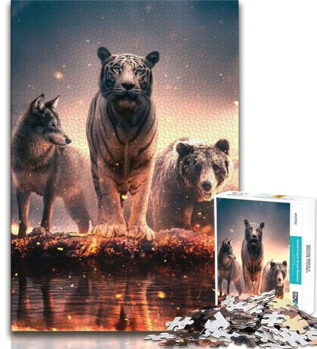 Puzzle 1000 pièces Braises mourantes Puzzle 1000 pièces, Anti-Stress Staycation Kill Time Interaction Parent-Enfant (Taille 38x26cm)