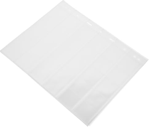 SHINEOFI 10 Sheets Stamp Collection Inserts PVC Pockets Reusable Not Easily Broken Stamp Collecting Book Pages for Quarter and Coin Storage