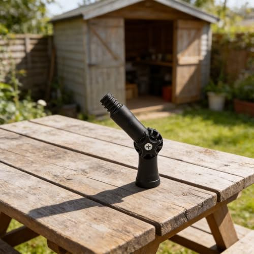Rallonge télescopique pour rouleaux de peinture jusqu'à 1,2 m avec articulation pivotante conçue pour les tâches répétitives et verticales
