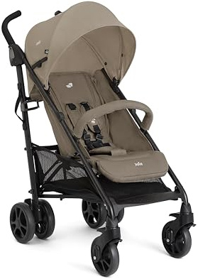 Joie brisk™ lx Buggy, leicht, flache Liegeposition, großer Korb, vorwärtsgerichtet, 5-Punkt-Gurt, Geburt bis 4 Jahre (0–22 kg) (BEACH)