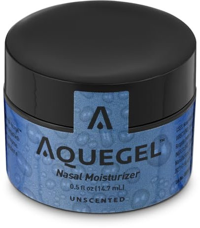 Aquegel Nasal Moisturizer (Original), 12-Hour Nasal Moisture Relief, Water Based Nose Gel, Nasal Moisturizer for Oxygen Therapy, Dry Nose, Nasal Dryness, Nosebleeds, Cannula, CPAP. Saline Nasal Gel