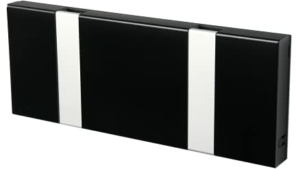 LoCa Garderobe Knax 2 schwarz (Haken klappbar Alu) Garderoben-Leiste Kleiderhaken Flur modern Garderobenpaneel