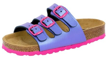 Lico Unisex Kinder Bioline Kids 3-schnaller Pantoletten