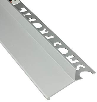 Alu L-Profil Balkon Terrasse abtropf Fliesenschiene Profil Schiene silber L300cm 12mm