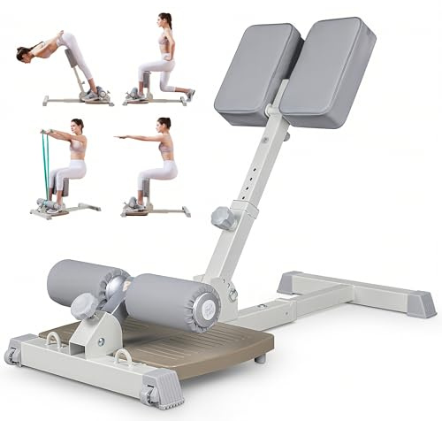 leikefitness Panca per squat e squat multifunzione deluxe per palestra e allenamento per gambe (beige)