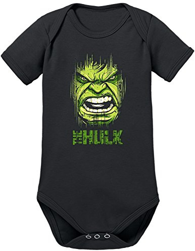 TShirt-People Hulk Face Baby Body 68 Schwarz