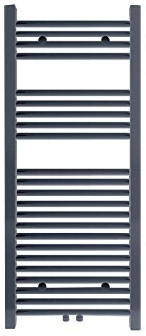 S SIENOC 600 x 1200 mm Anthrazit mittelanschluß Badheizkörper | handtuchhalter Heizkörper Handtuchwärmer Handtuchtrockner 580 Watt