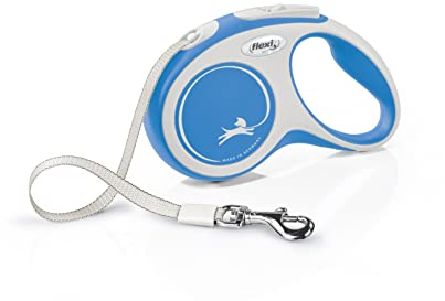 flexi® Comfort S Gurt 5 m blau, Roll-Leine für Hunde bis 15 kg