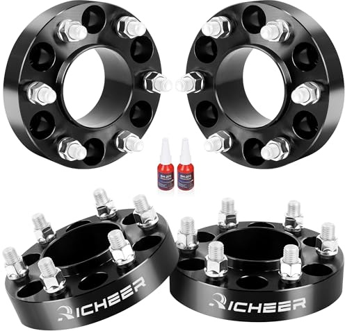 Richeer 1.25'' 6x135 Wheel Spacers for 2004-2014 F150, 6x135mm Hubcentric Wheel Spacer for 2003-2014 Expedition, 2005-2014 Mark LT, 2003-2014 Navigator with 14x2 Studs & 87.1mm Bore