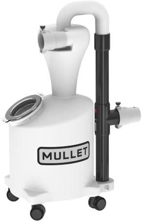 Mullet High-Speed Cyclone Dust Collector for Shop Vacuum - Sawdust Separator, Dust Collectors for Woodworking, Garage, Hobbyist Debris Extraction