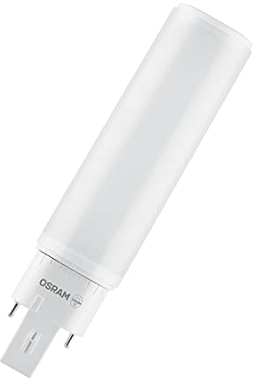 Osram DULUX D 13 LED-Lampe für G24D-1 Sockel, 5 Watt, 600 Lumen, Warmweiß (3000K), rotierbar, Ersatz für herkömmliches 13W-Dulux Leuchtmittel