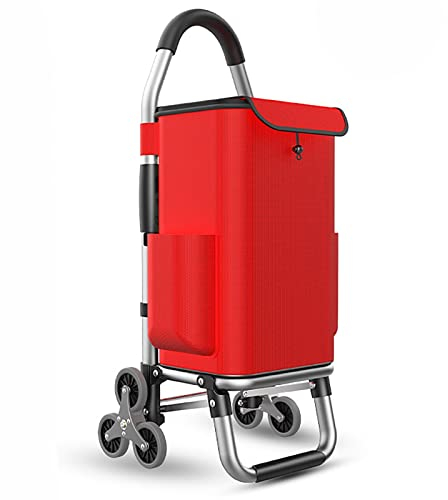 Warenkorb/Laden 25kg / leichte Aluminiumlegierung Klettern Treppen-Faltwagen-Einkaufswagen for ältere Menschen (Color : C)