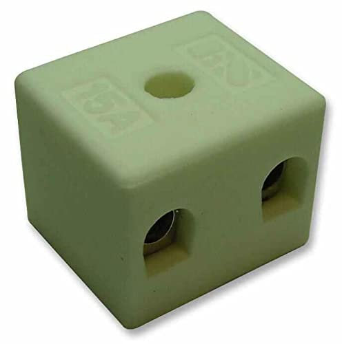 RARAION - Morsettiera in ceramica, 2 vie, 15A, alta temperatura