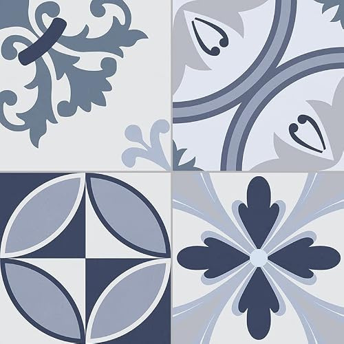 CAVALIER BLUE 16.5 x 16.5 Feinsteinzeug Wand- und Bodenfliese Keramikfliese