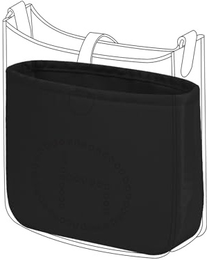 DGAZ Luxus Satin Taschenorganizer für Hermès Evelyne (Schwarz, PM 29) | Luxuriöse Satin-Innentasche, Perfekte Passform, Sanfter Schutz, Leicht