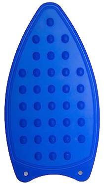 SUL Silicone Iron Rest Pad for Ironing Board, Heat Resistant, Anti - Slip, Thicker Pad for protecting your Table during Ironing, Universal Rubber Holder for Hot Ironing Tools (Blue)