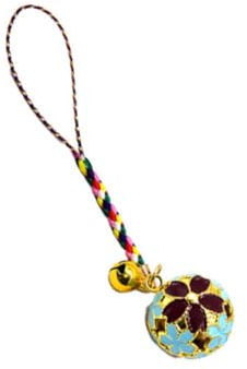 FOMIYES Hängeglocke Mit Japanischem Glockenanhänger Hohle Kirschblüten-design Glockenzubehör Aus Hochwertigem Material Diy Handwerk Mit Aufhängekordel Kirschglocken-dekor Für Rucksack Und