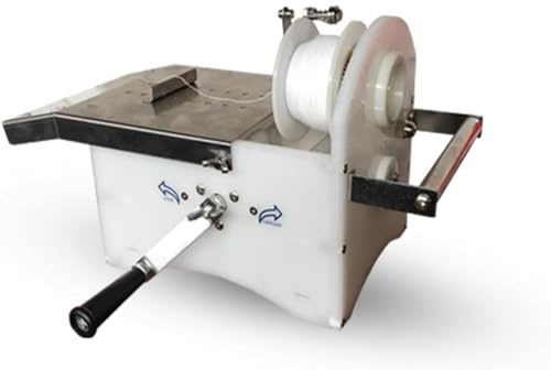 EXOTUF Legatrice Manuale per Salsicce da 0-45 mm Macchina per Legare Salsicce Manuale a Rotolo in Acciaio Inossidabile e Macchina per Nodi per Uso Domestico Commerciale