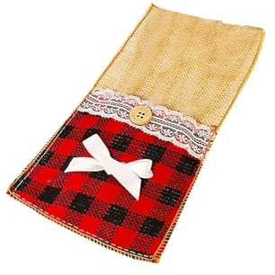 8 stücke Elch Geformt Weihnachten Messer Gabel Besteck Tasche Küche Geschirr Halter Tasche 2024 Neue Jahr Weihnachten Party Abendessen Tisch Dekoration (Color : Red A, Size : RDB)