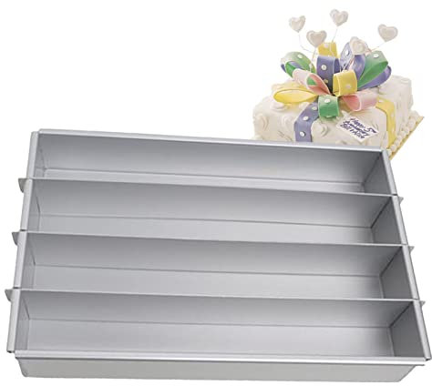 Tarteras de aluminio - Tarteras rectangulares | Molde con separadores