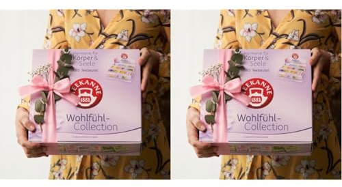 Teekanne Harmonie für Körper & Seele Wohlfühl-Collection Box 356g | 11 Sorten, 180 Beutel | Harmonische Kräuterteemischungen (Packung mit 2)