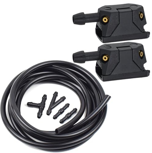VLZUNO Auto-Scheibenwaschanlage, Wischerblatt, Wassersprühdüsen, Düsen, for Mercedes, for Benz, Vito 638 639 W638 W639 W447 Viano V-Klasse Sprinter Auto-Windschutzscheiben-Sprühdüse(Nozzle and 2m Hose