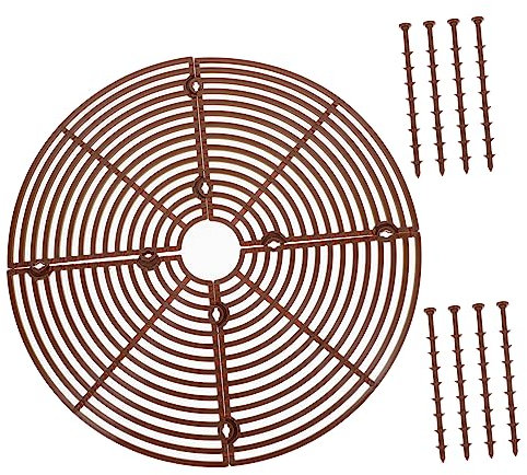 ANDRESLAD Garden Plant Pot Grid Covers 3 Pack Plastic Soil Protector Prevents Cat and Dog Digging Decorative Plant Pot Insert