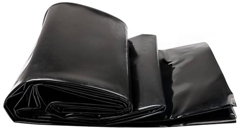 Lona duradera resistente a los rayos UV de 5 x 6 m para estanque de peces para agua, jardín, revestimiento flexible preformado para estanques