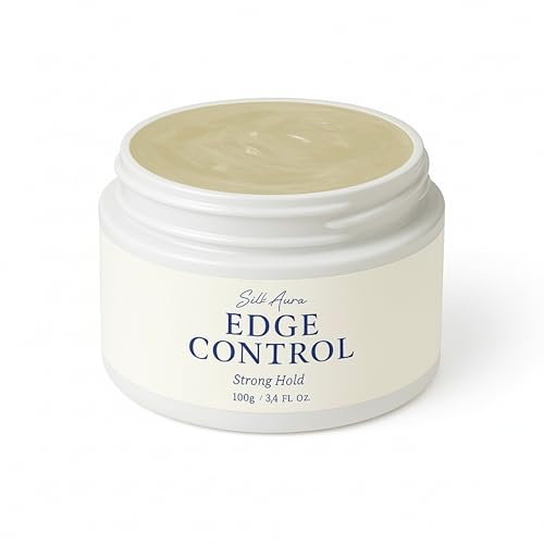 Silk Aura Edge Control Gel, starkt grepp, icke-fet hårgel för babyhår, flätor och kanter, frizzkontroll, för lockigt och naturligt hår, 100 ml (3,4 oz)