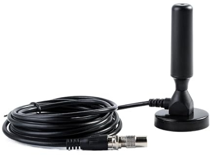 Antena De TV Digital Alta Ganancia 30 DBi, Amplificador Señal TDT/FM For, Cable 3 M, VHF 170-240 MHz/UHF 470-860 MHz, Color Negro Cobertura más amplia