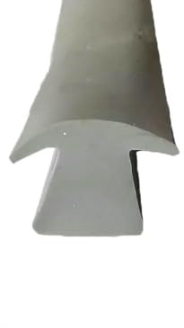 Joint d'étanchéité en caoutchouc silicone en forme de T pour joints de gouttière, couvre-joint décoratif pour véranda, panneau solaire, joint universel pour portes et fenêtres - T-35 12 x 8 mm - 2 m