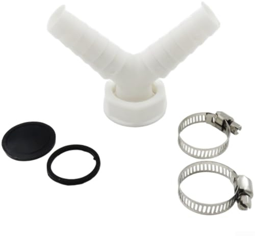 Y-Form Waschmaschinen Ablaufschlauch Verbinder für 1 Zoll und 1,5 Zoll Schläuche Robuster Kunststoff Adapter(1 inch)