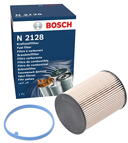 Bosch N2128 Filtro Diesel para Coche - Separa Partículas y Agua del Combustible, Protege el Sistema de Inyección