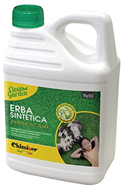 Chimiver - Limpiador Alcalino Concentrado para la Limpieza de Césped Artificial en Entornos Residenciales. CLEAN GARDEN CONCENTRADO |Garaffa de 5L