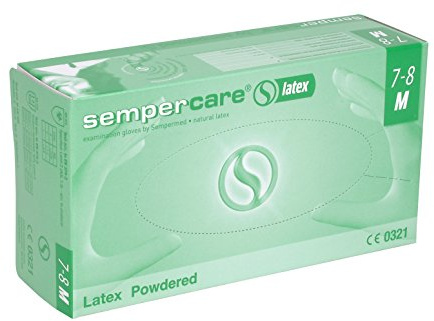 Sempercare Latex Unters.handschuhe Gepudert L 100 St