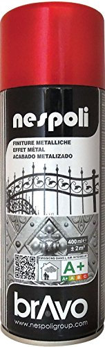 Nespoli Bomboletta Spray Aerosol Rosso Effetto Metallizzato 400ml