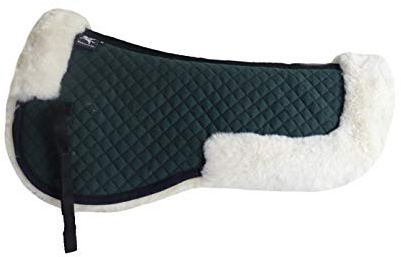 Engel Reitsport | SAKIS2 | Sattelkissen mit echtem Merino Lammfell | mit Fellrand vorne und hinten |
