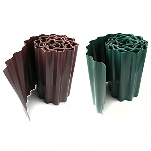 Rasenkante 9m x 10 15 20 25cm Beeteinfassung Beetumrandung Rasenbegrenzung (25cm grün)