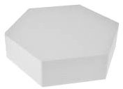 DEART Polistirolo Base per Torta Esagonale in Polistirolo per Cake Design, Altezza 15 cm, Base 40 cm